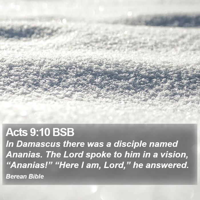 Acts 9:10 BSB Bible Study