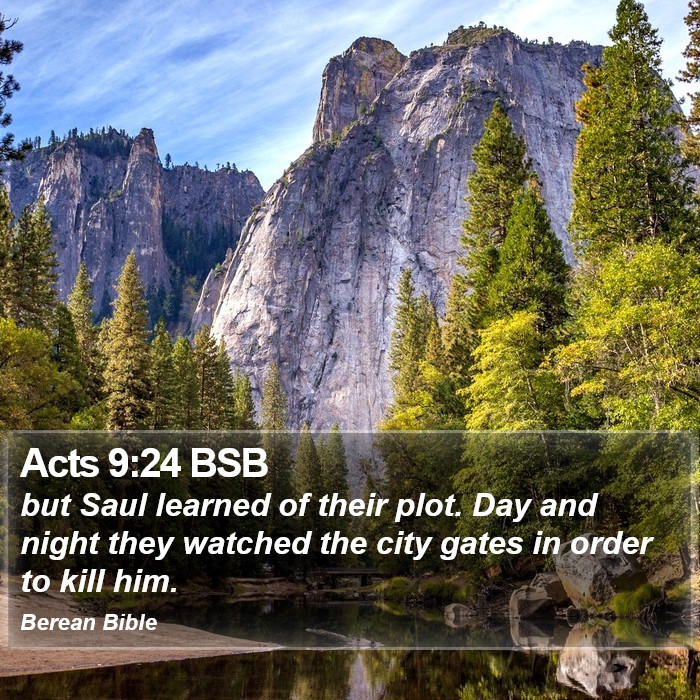 Acts 9:24 BSB Bible Study