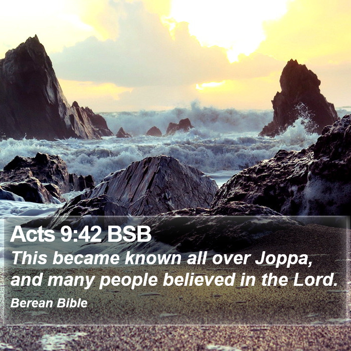 Acts 9:42 BSB Bible Study