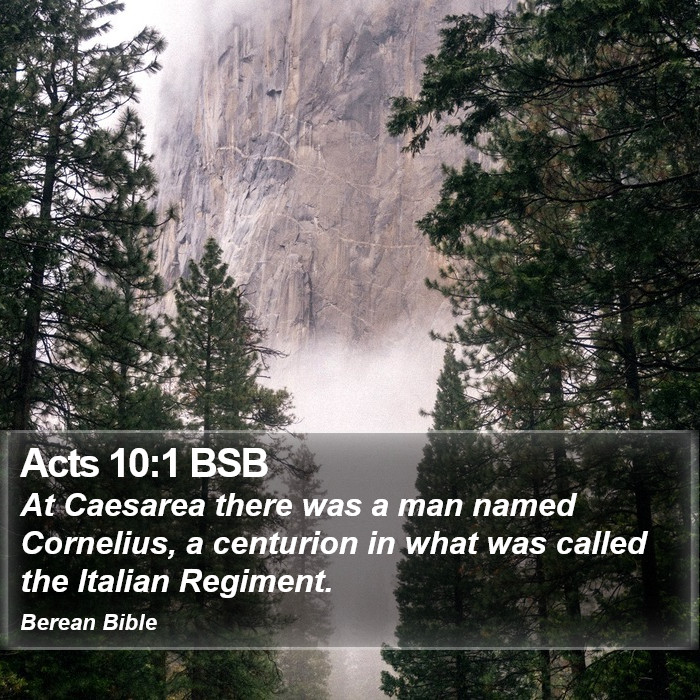 Acts 10:1 BSB Bible Study