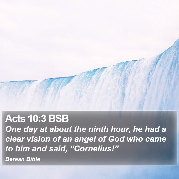 Acts 10:3 BSB Bible Study