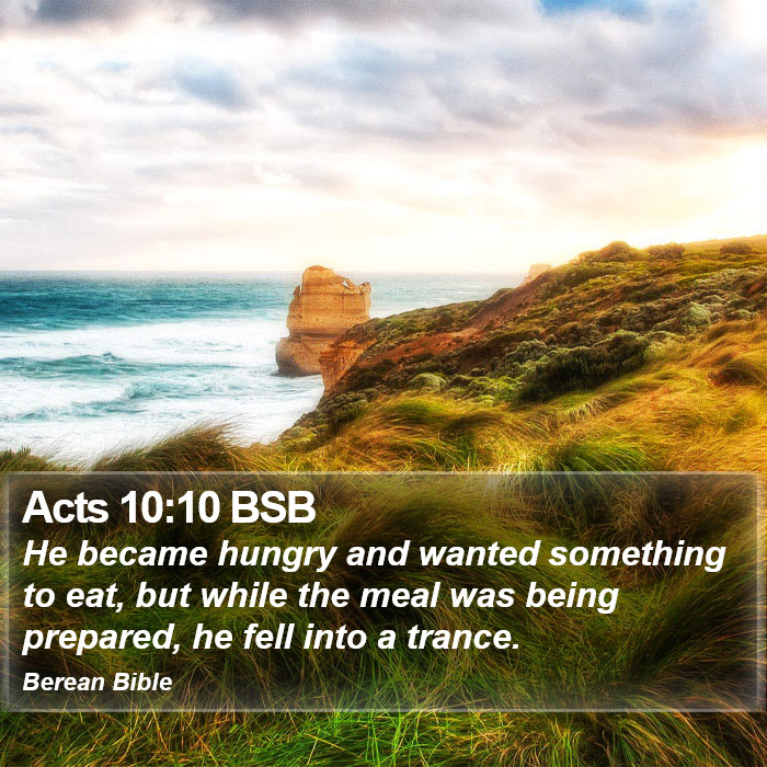 Acts 10:10 BSB Bible Study