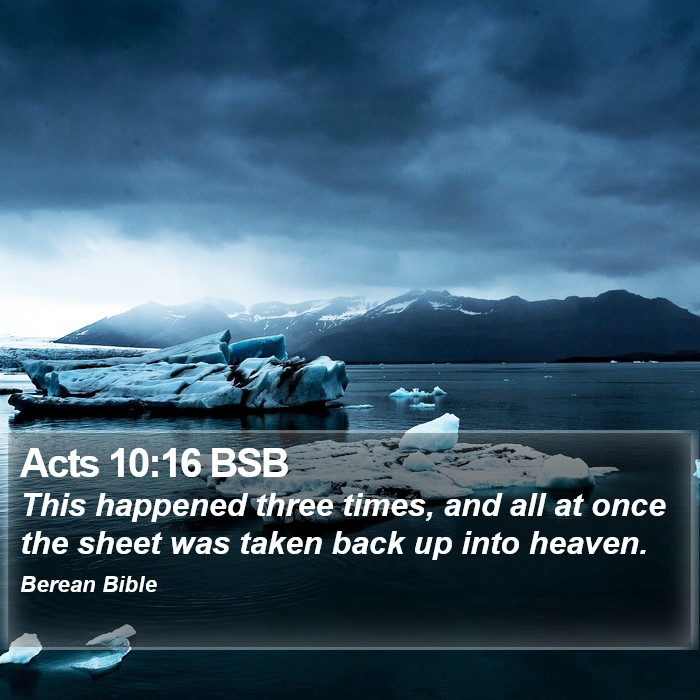 Acts 10:16 BSB Bible Study