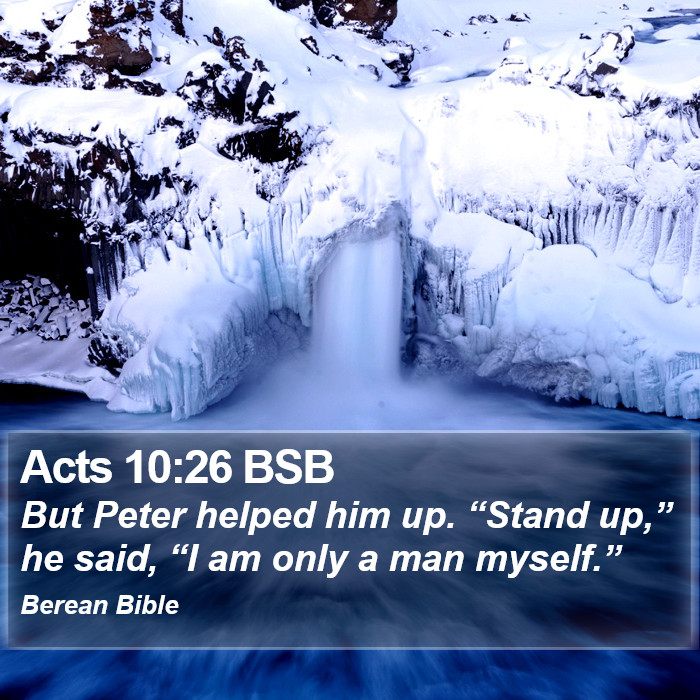 Acts 10:26 BSB Bible Study