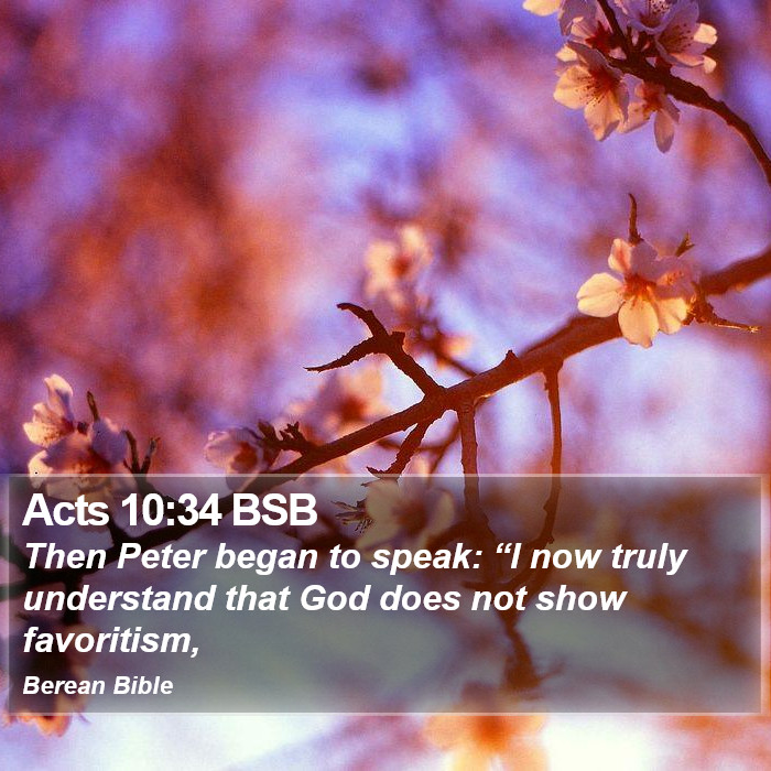 Acts 10:34 BSB Bible Study