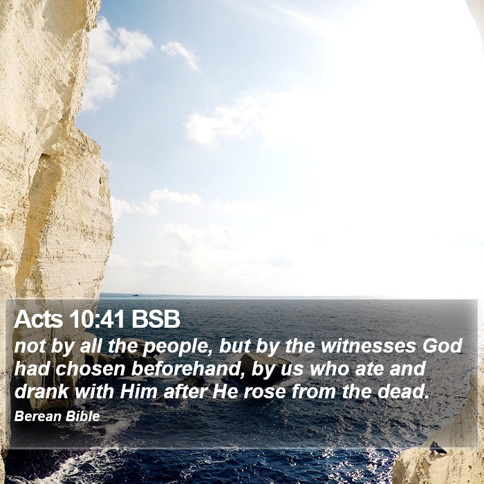 Acts 10:41 BSB Bible Study