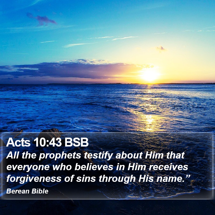 Acts 10:43 BSB Bible Study