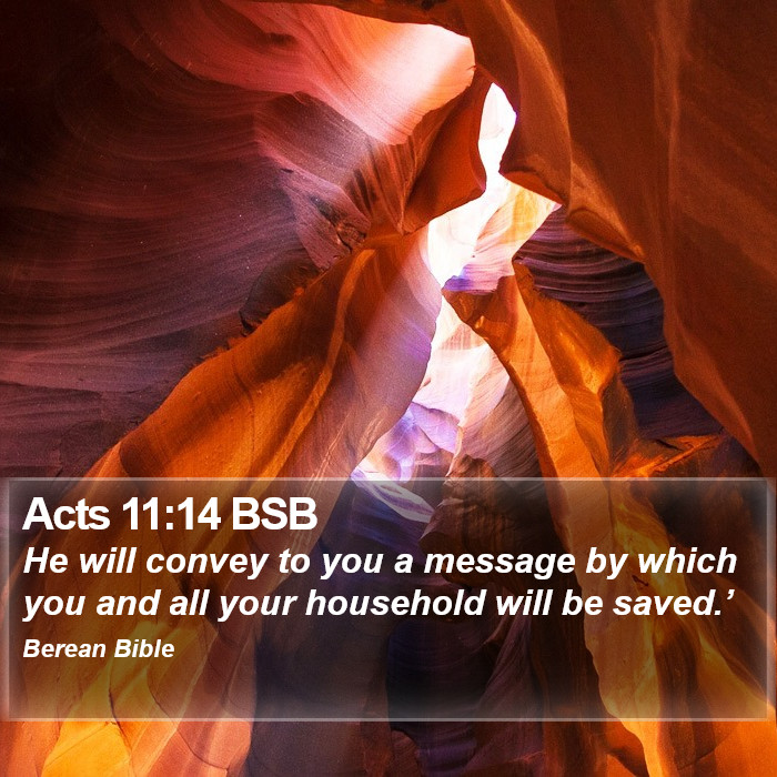 Acts 11:14 BSB Bible Study