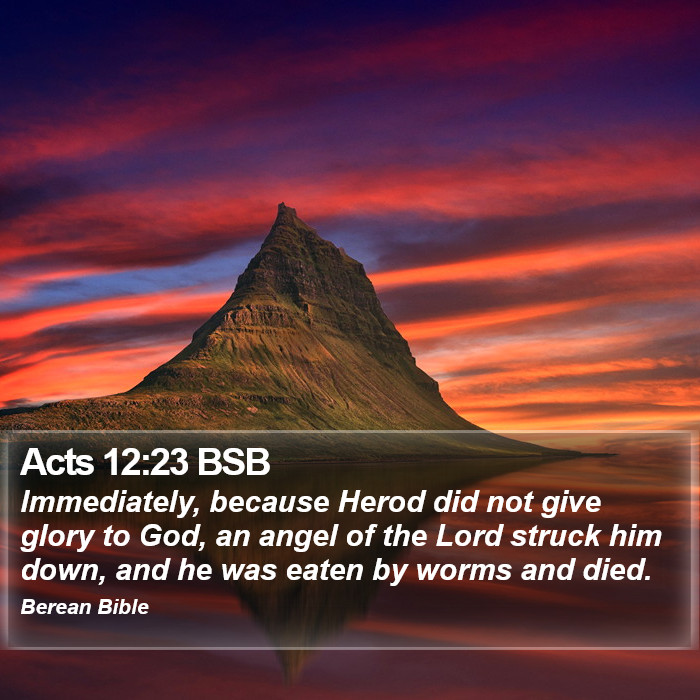 Acts 12:23 BSB Bible Study