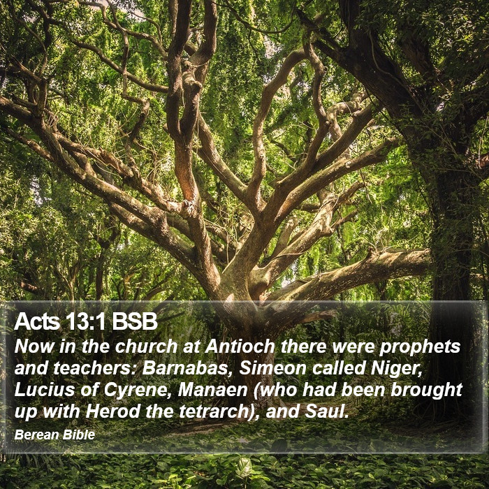 Acts 13:1 BSB Bible Study