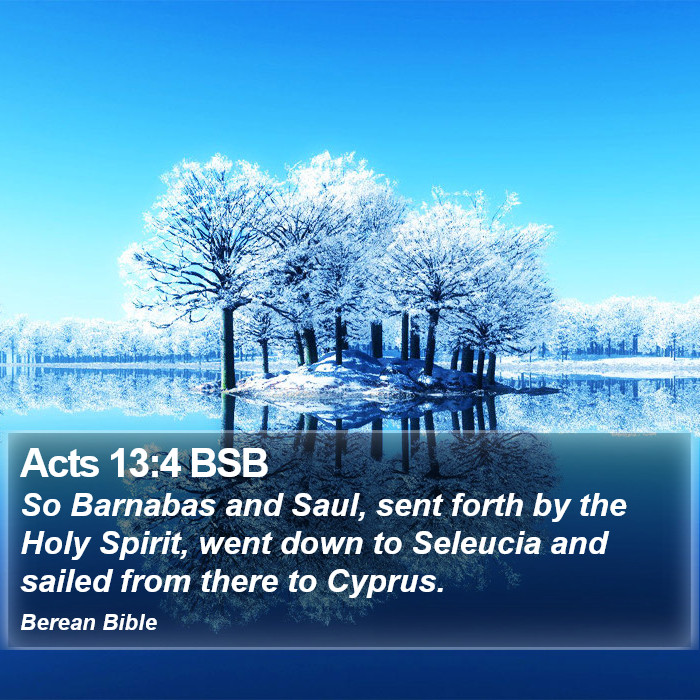 Acts 13:4 BSB Bible Study