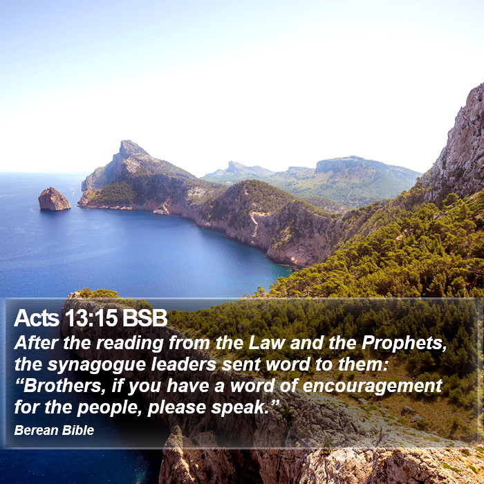 Acts 13:15 BSB Bible Study