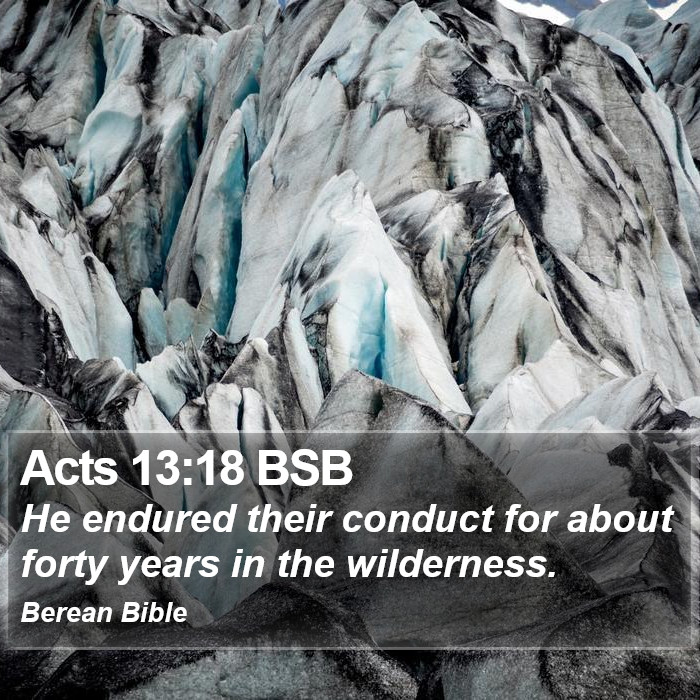 Acts 13:18 BSB Bible Study