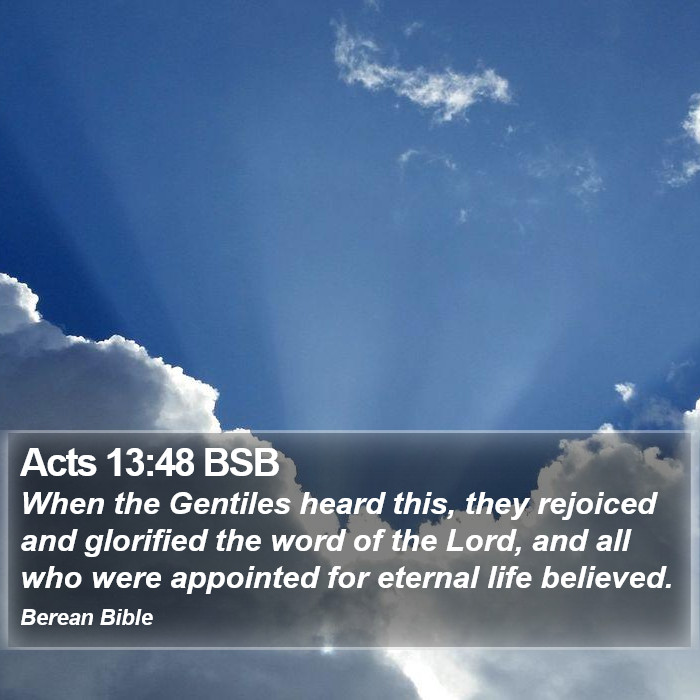 Acts 13:48 BSB Bible Study