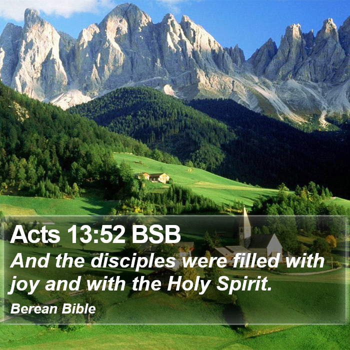 Acts 13:52 BSB Bible Study