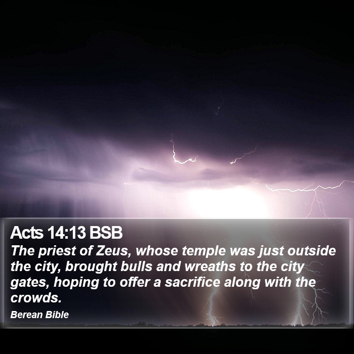 Acts 14:13 BSB Bible Study