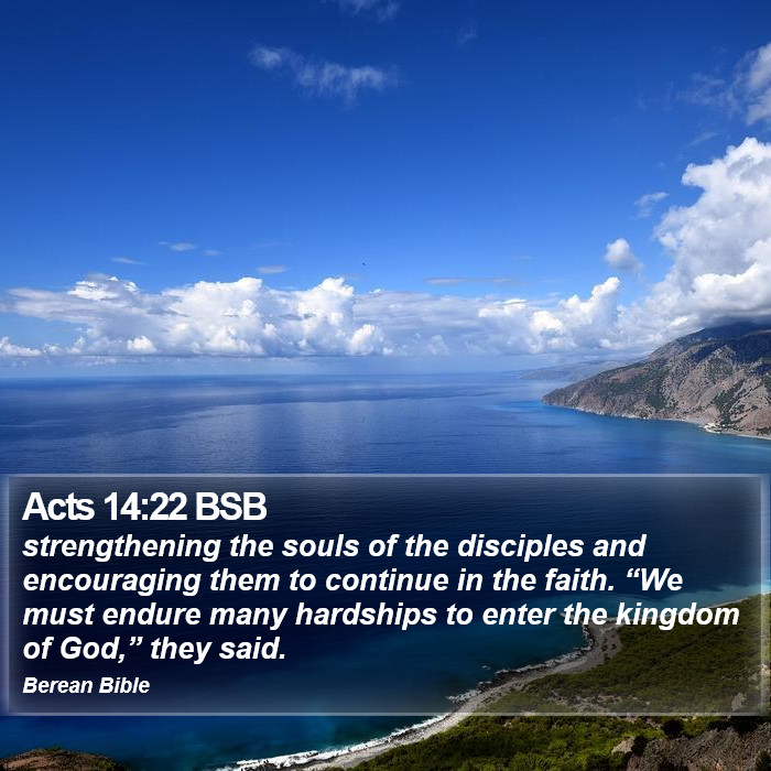 Acts 14:22 BSB Bible Study