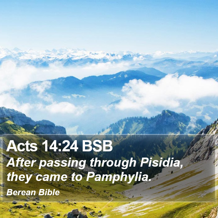 Acts 14:24 BSB Bible Study