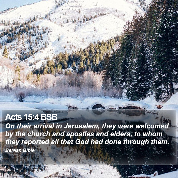 Acts 15:4 BSB Bible Study