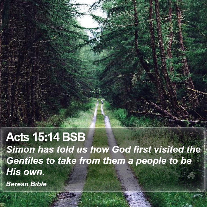 Acts 15:14 BSB Bible Study