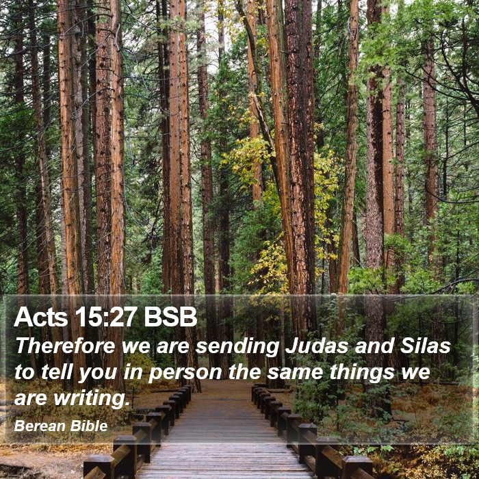 Acts 15:27 BSB Bible Study