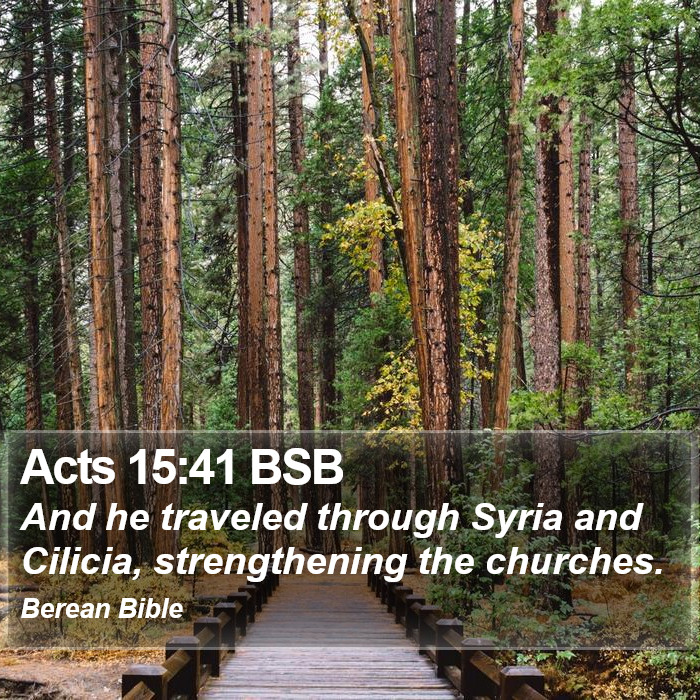 Acts 15:41 BSB Bible Study