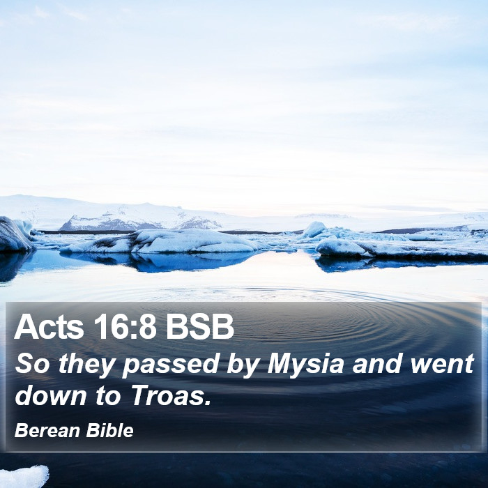 Acts 16:8 BSB Bible Study