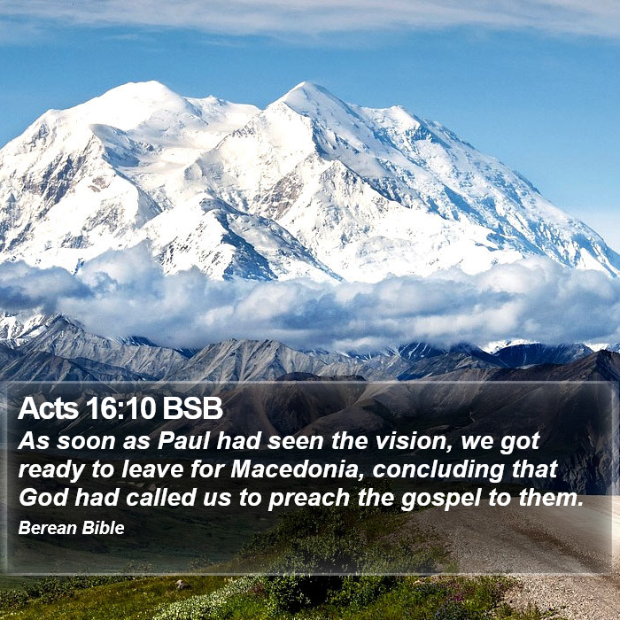 Acts 16:10 BSB Bible Study