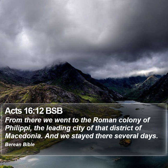 Acts 16:12 BSB Bible Study