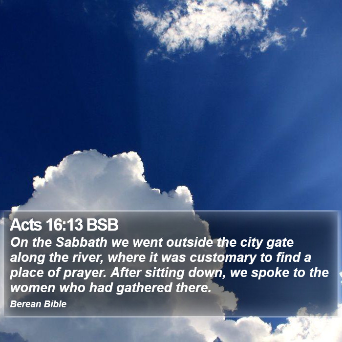 Acts 16:13 BSB Bible Study