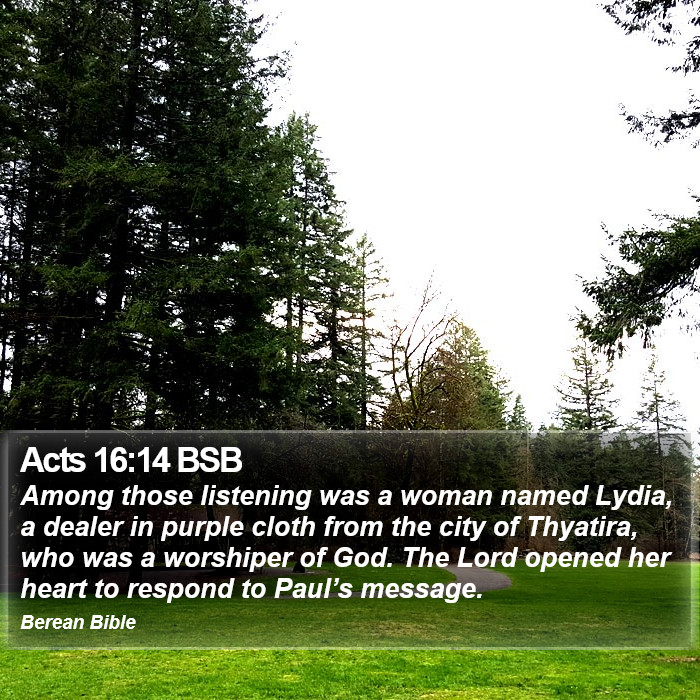 Acts 16:14 BSB Bible Study