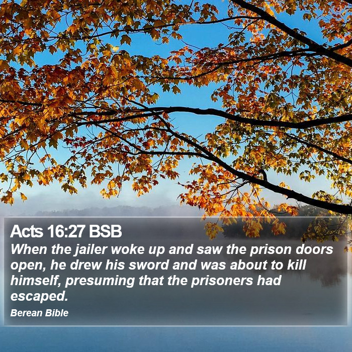 Acts 16:27 BSB Bible Study