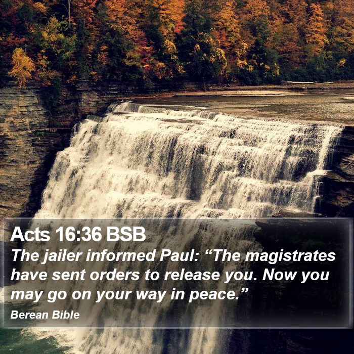 Acts 16:36 BSB Bible Study