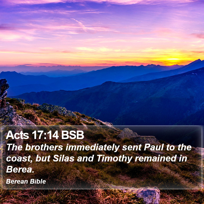 Acts 17:14 BSB Bible Study