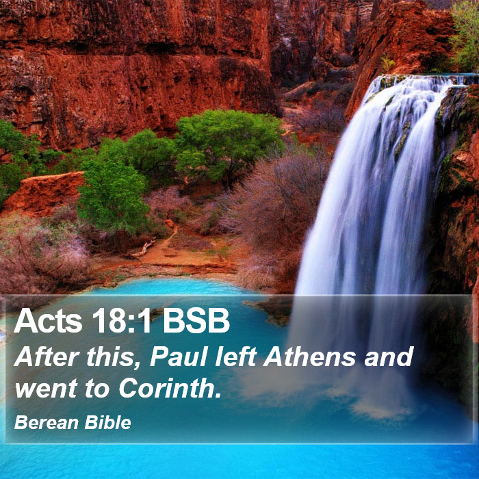 Acts 18:1 BSB Bible Study