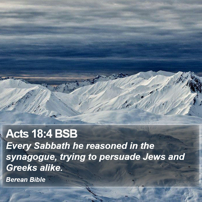 Acts 18:4 BSB Bible Study