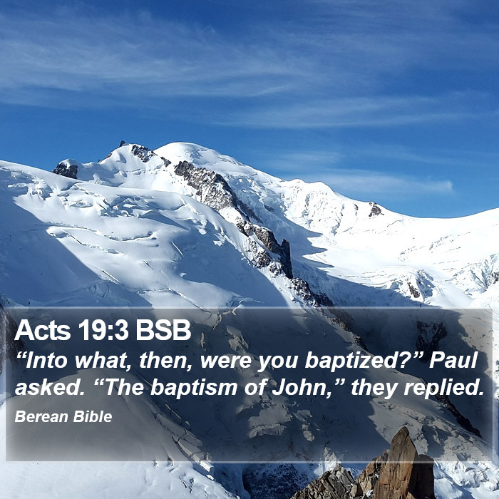 Acts 19:3 BSB Bible Study