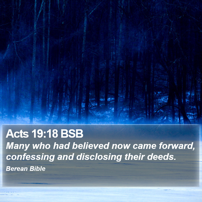 Acts 19:18 BSB Bible Study