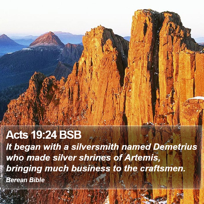 Acts 19:24 BSB Bible Study