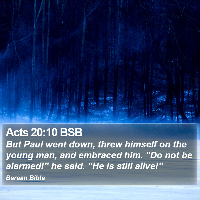 Acts 20:10 BSB Bible Study