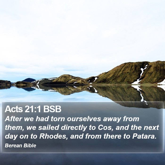 Acts 21:1 BSB Bible Study