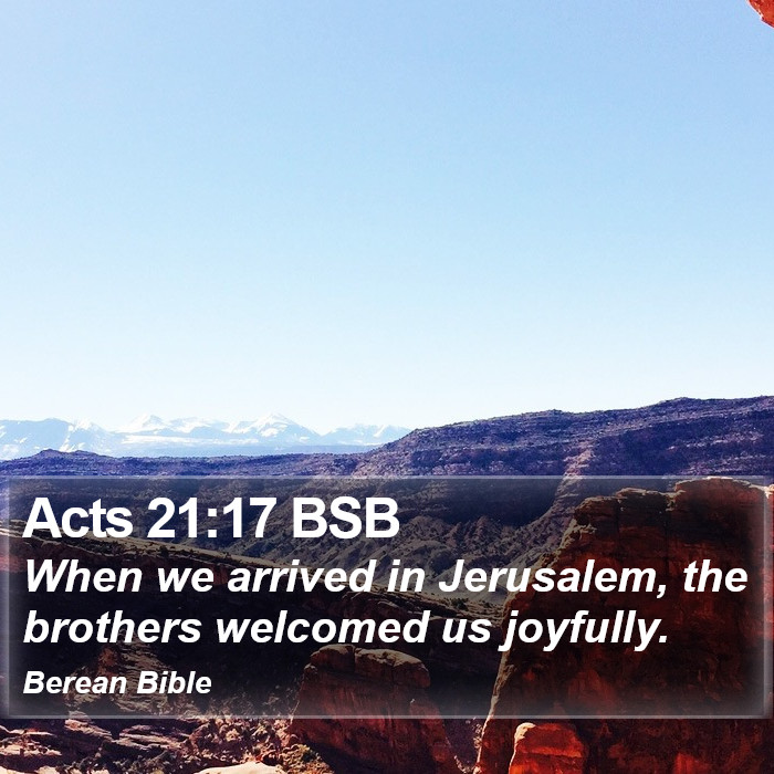 Acts 21:17 BSB Bible Study