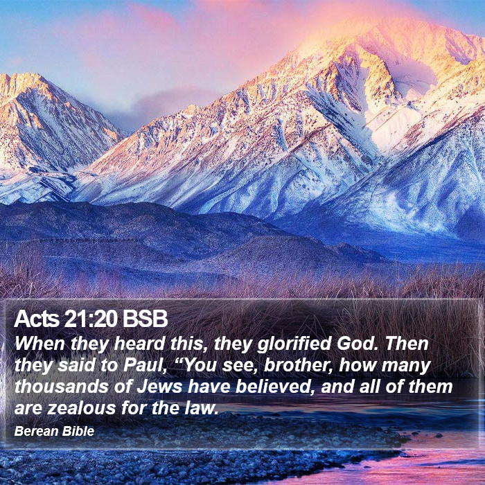 Acts 21:20 BSB Bible Study