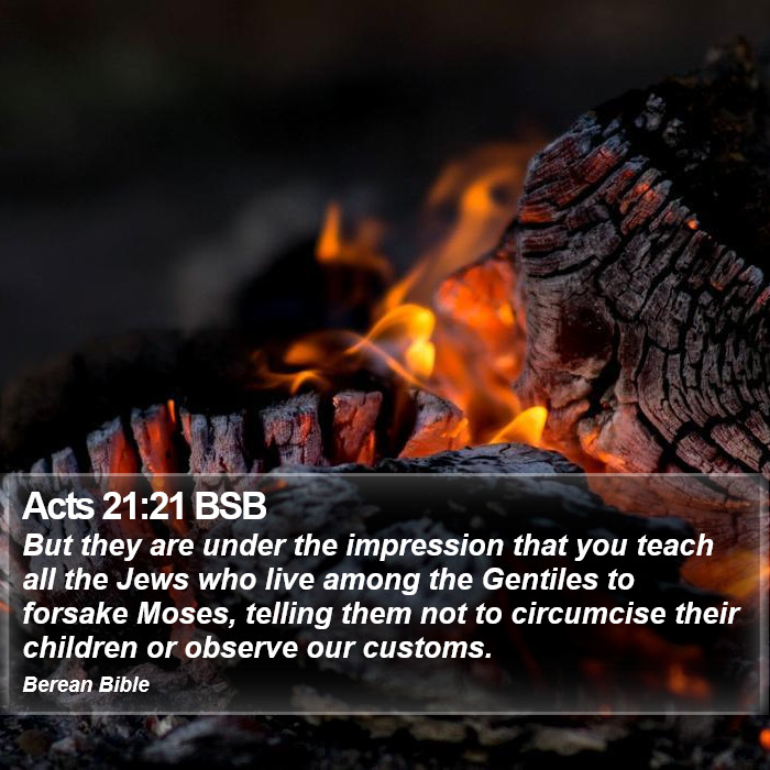 Acts 21:21 BSB Bible Study