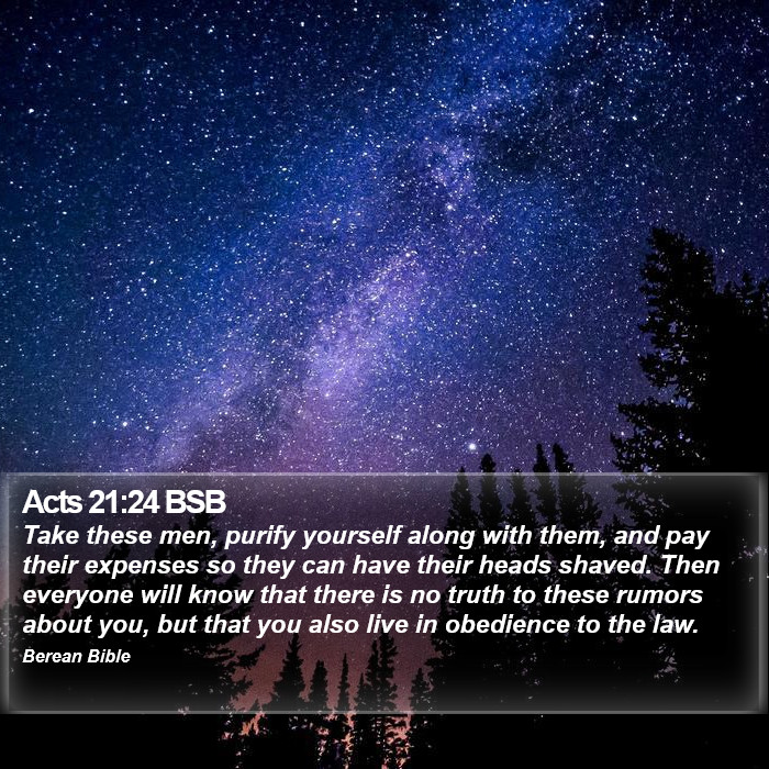 Acts 21:24 BSB Bible Study