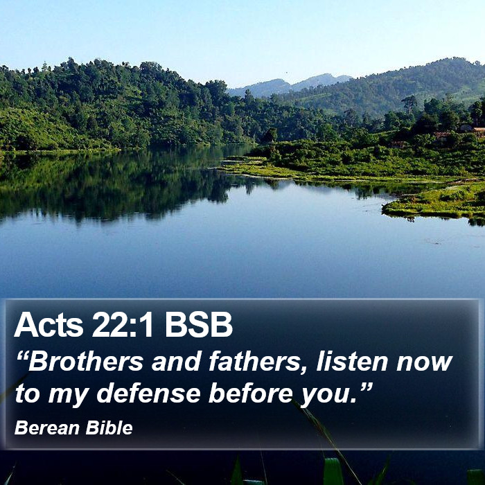 Acts 22:1 BSB Bible Study