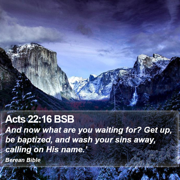 Acts 22:16 BSB Bible Study