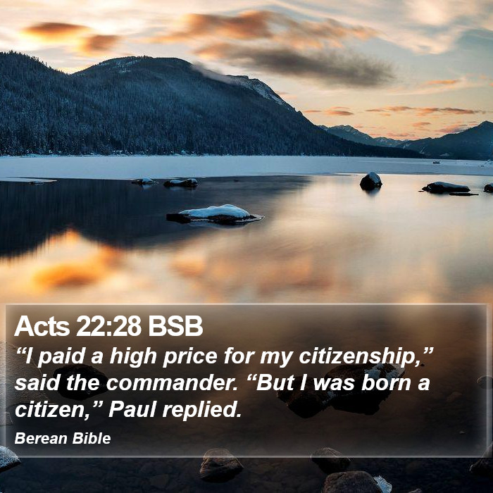 Acts 22:28 BSB Bible Study