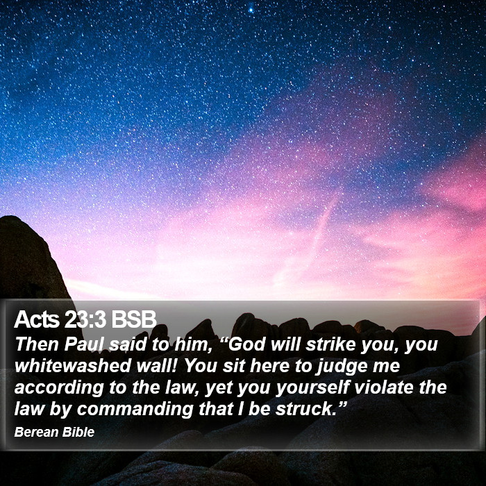 Acts 23:3 BSB Bible Study