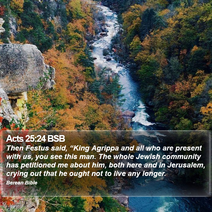 Acts 25:24 BSB Bible Study